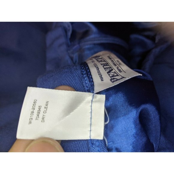 Pendleton Size 16W Straight Skirt Blue Slit Business Wool Womens - Picture 8 of 8